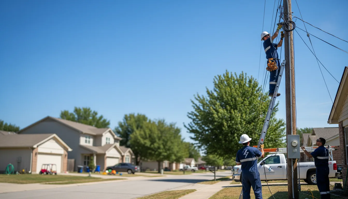 Residential electrician providing installation services in Hooper, NE
